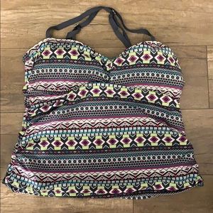 Bathing suit top colorful